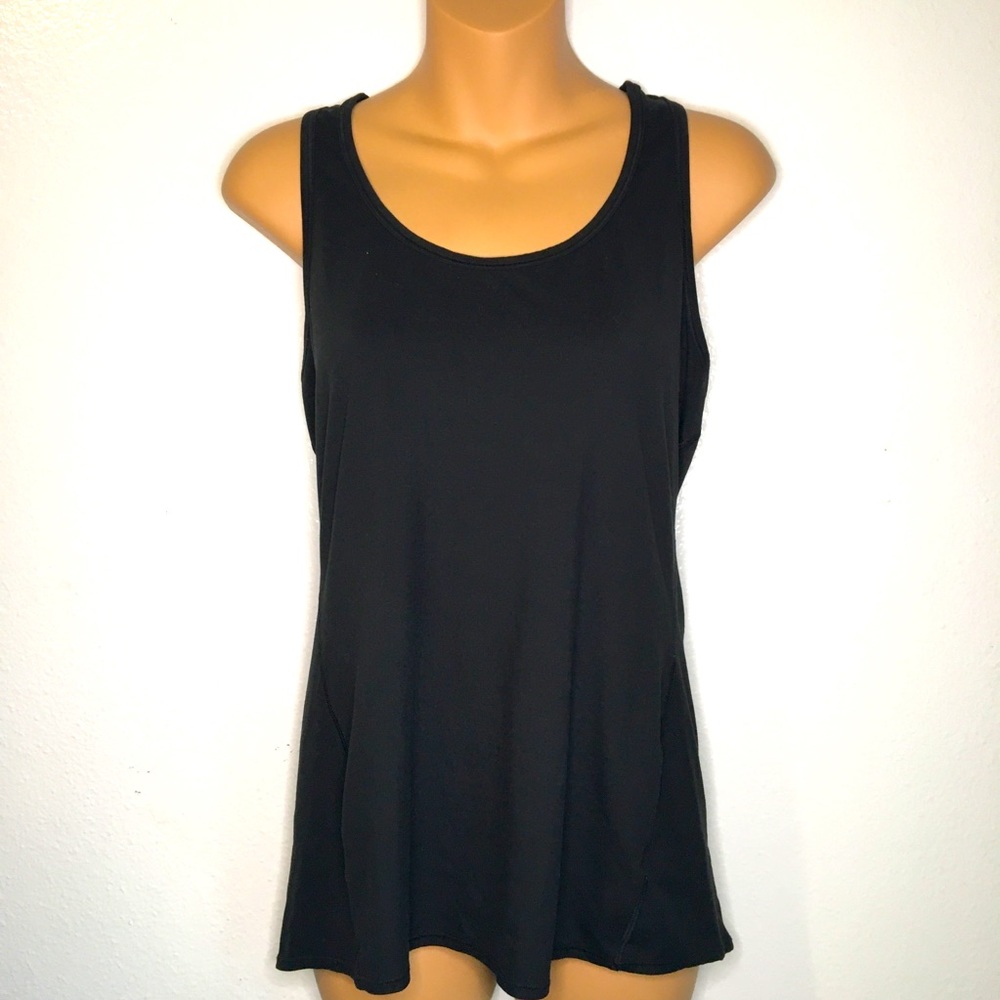 Athleta Razor Back Black Tank Top Size Small